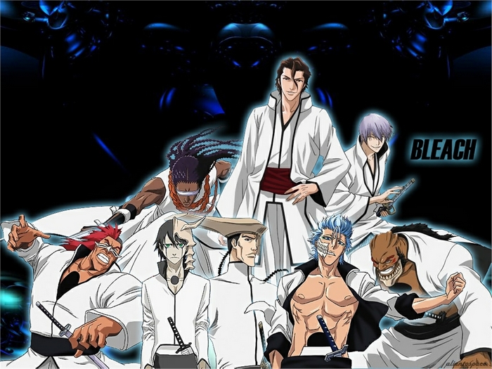Bleach characters including Yammy Llargo