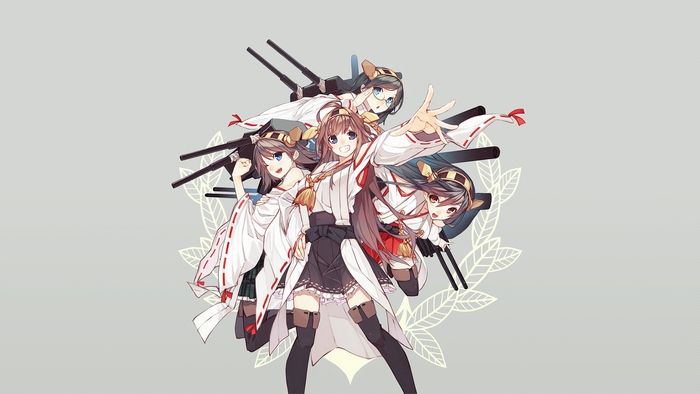 Hiei and other characters from Kantai Collection