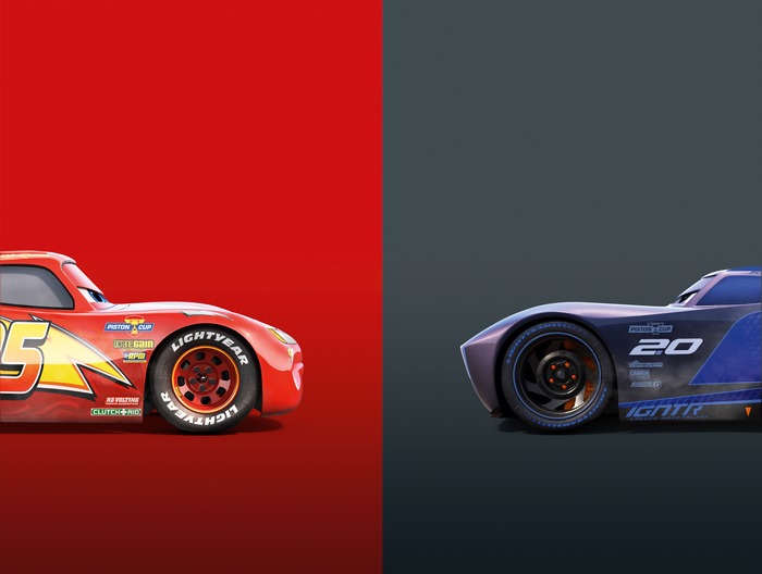 Face-off Between Lightning McQueen and Jackson Storm