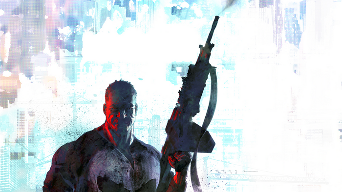 Frank Castle with a rifle