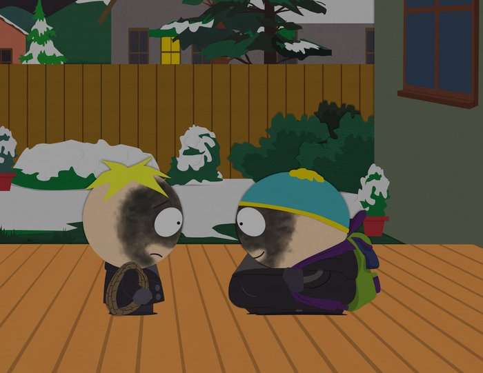 Butters Stotch and Eric Cartman from South Park