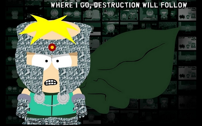 Butters Stotch from South Park as Professor Chaos