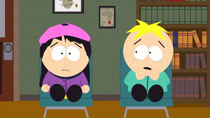 Wendy and Butters from South Park