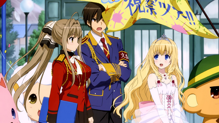 Isuzu Sento and friends at a festival