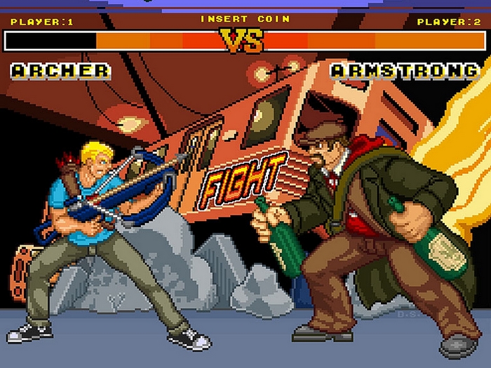 Archer vs. Armstrong fighting game