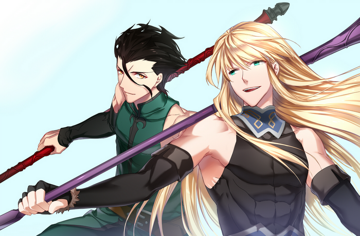 Two male Lancers from Fate/Zero