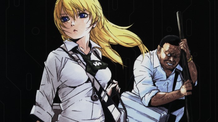 Himiko from Btooom! and a man