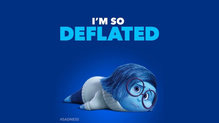 Sadness from Inside Out Feeling Deflated
