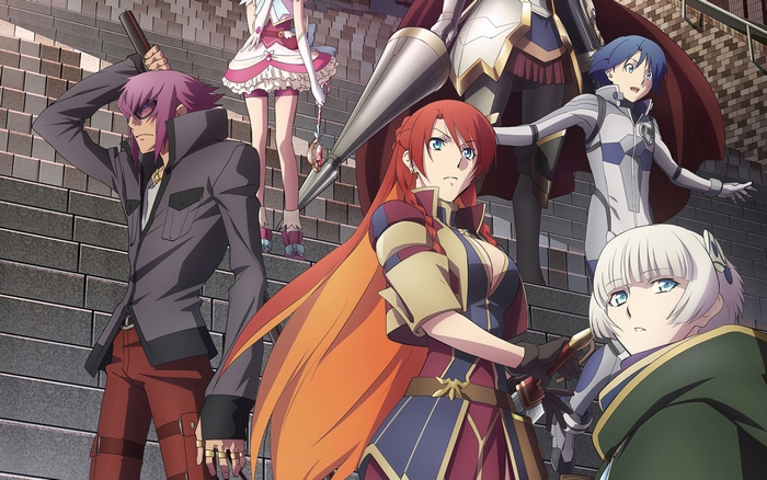 Selesia Yupitiria and other characters on stairs