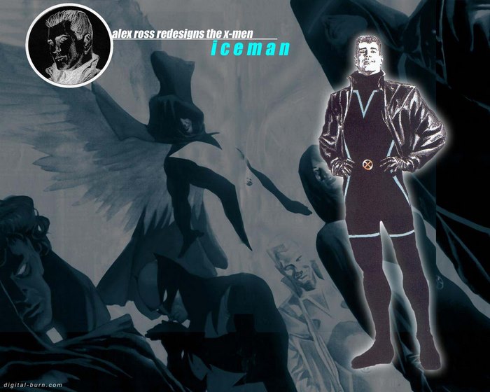 Alex Ross redesigns Iceman from X-Men
