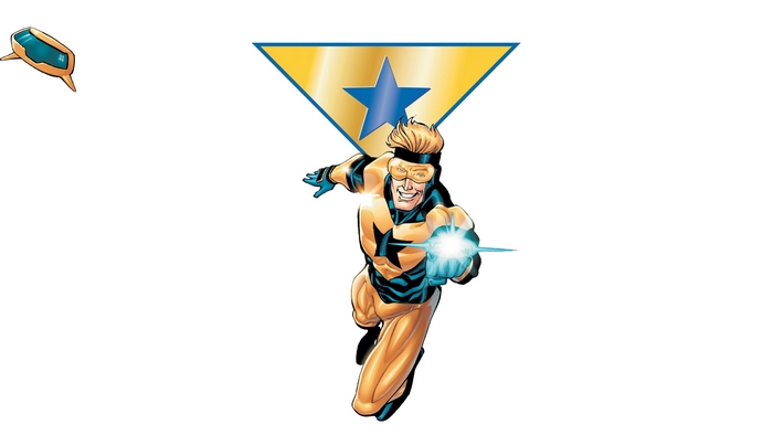 Booster Gold with Blue Star Emblem