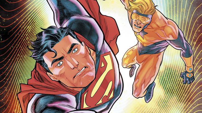 Superman and Booster Gold from DC Comics