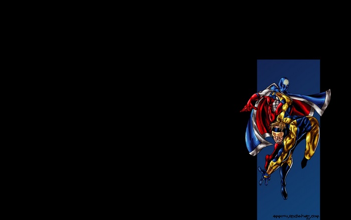 Booster Gold and Blue Beetle from DC Comics