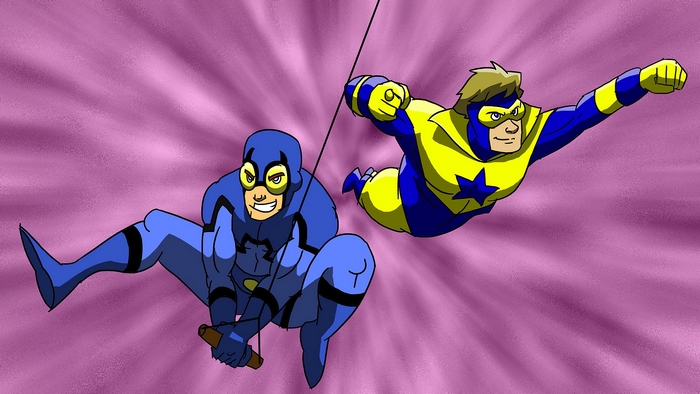 Blue Beetle and Booster Gold from Justice League Action
