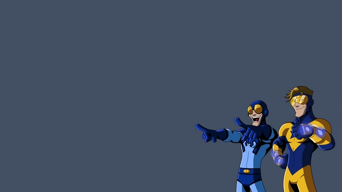 Blue Beetle and Booster Gold from DC Comics