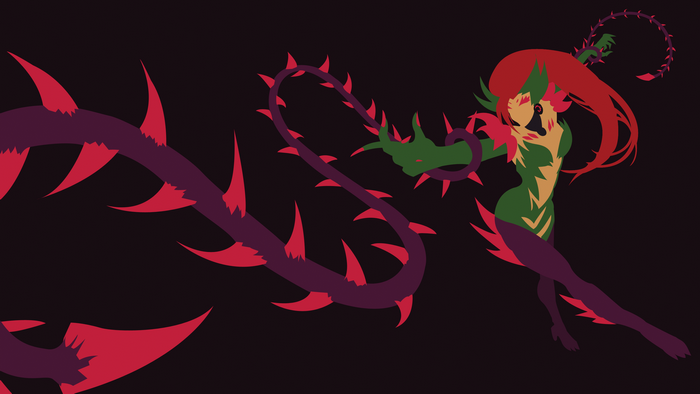 Zyra from League of Legends with thorny vines
