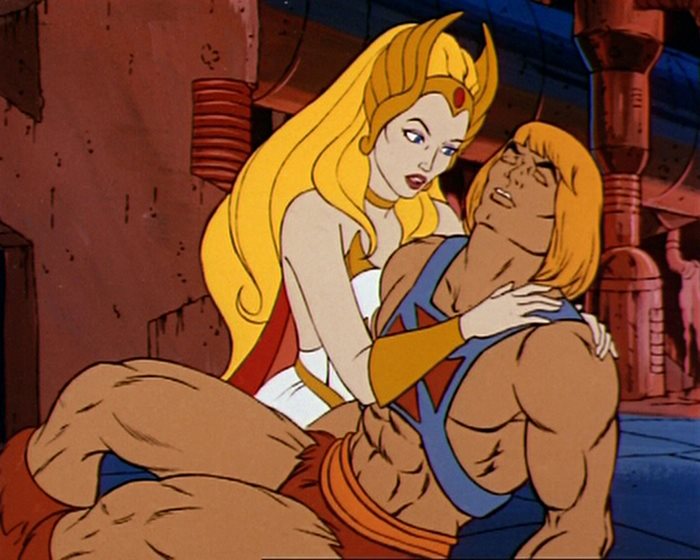 She-Ra and He-Man from Masters of the Universe