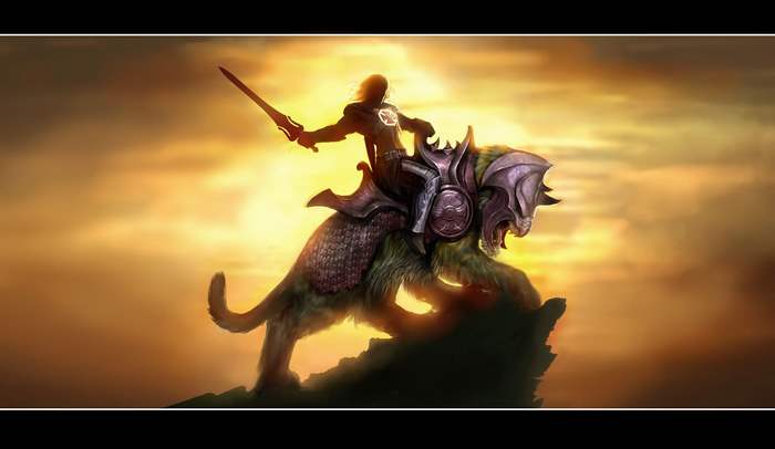 He-Man riding a beast