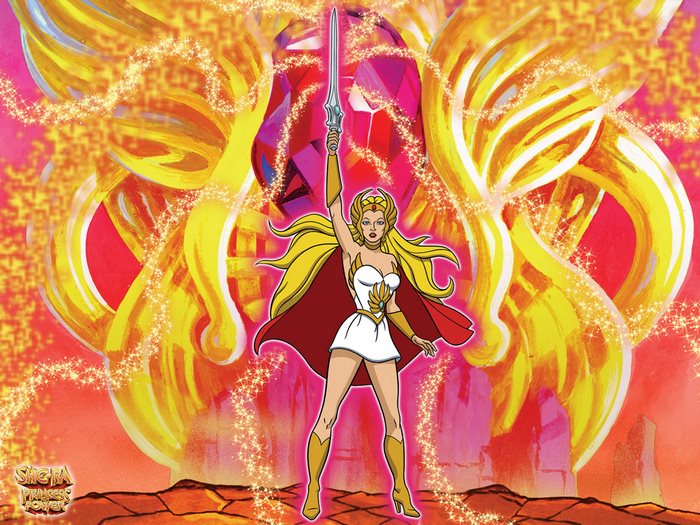 He-Man Holding Sword with Magical Aura