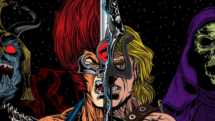 Skeletor, Lion-O, and He-Man in Space