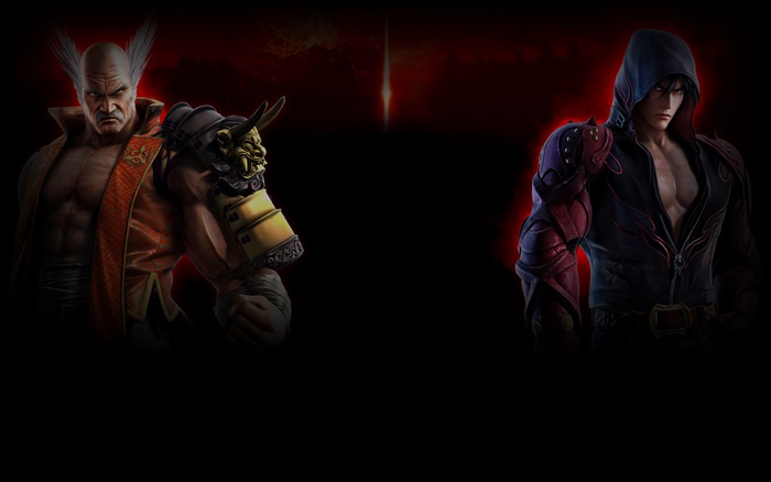 Heihachi Mishima and Jin Kazama from Tekken