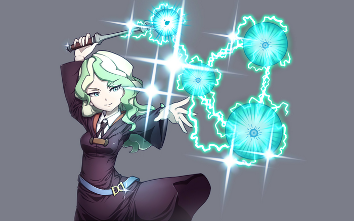 Diana Cavendish from Little Witch Academia casting a spell