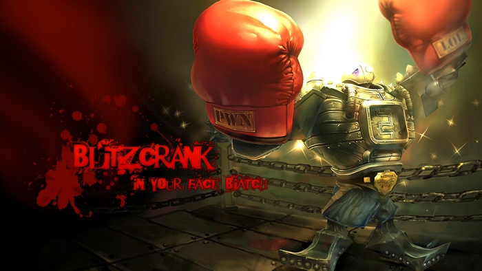 Blitzcrank from League of Legends boxing