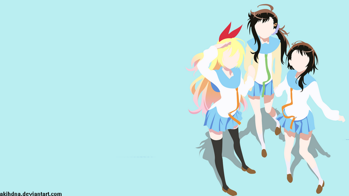 Haru Onodera and friends from Nisekoi