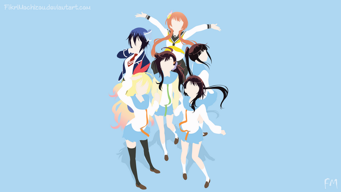 Group of girls from Nisekoi