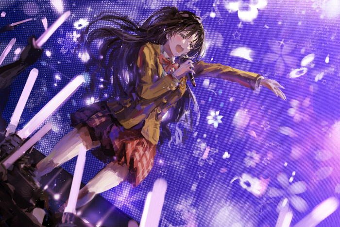 Uzuki Shimamura performing on stage