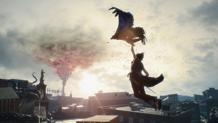 V from Devil May Cry 5 with a bird