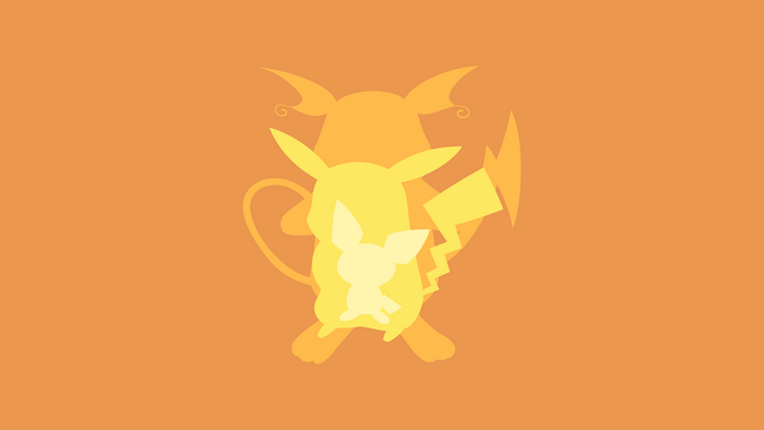 Pichu, Pikachu, and Raichu from Pokémon