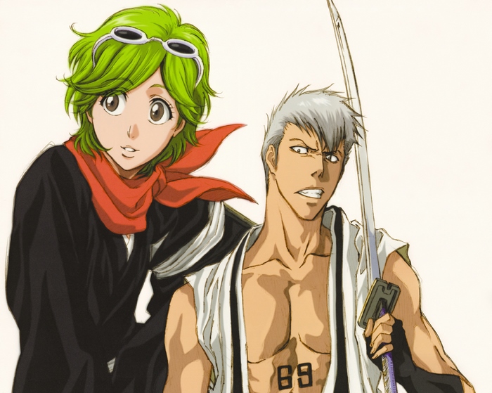 Mashiro Kuna and Kensei Muguruma from Bleach