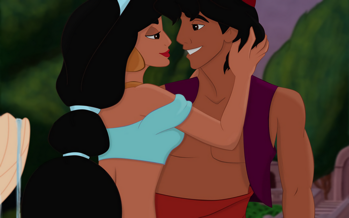 Princess Jasmine and Aladdin