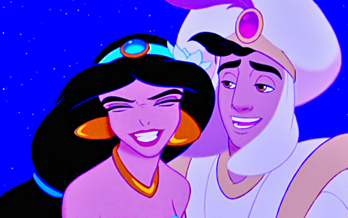 Princess Jasmine and Aladdin from Disney's Aladdin