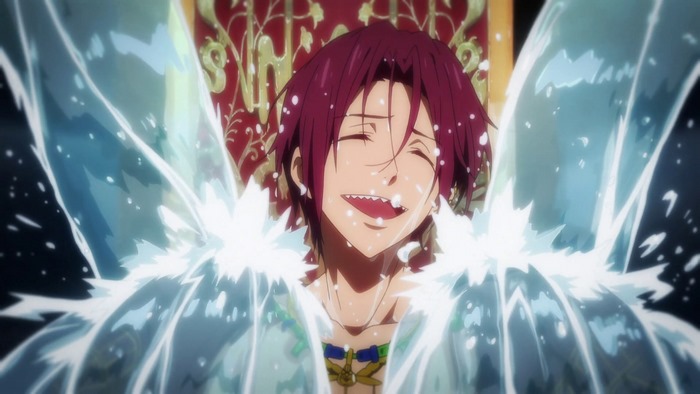 Rin Matsuoka from Free! with water
