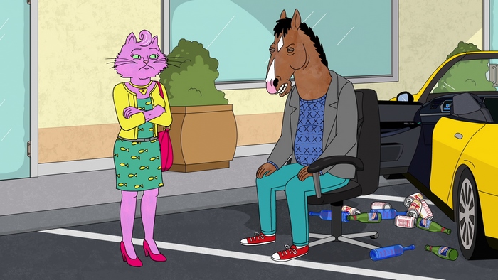 Princess Carolyn and BoJack Horseman from BoJack Horseman
