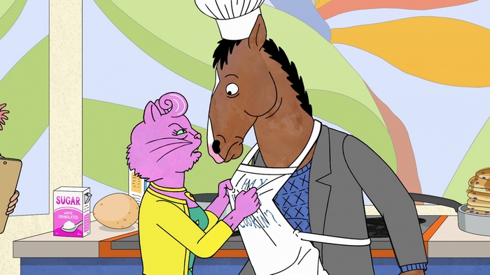Princess Carolyn and BoJack Horseman cooking