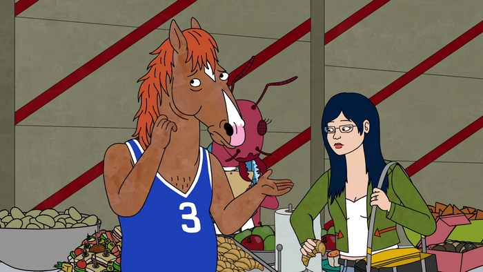 BoJack Horseman characters at a buffet