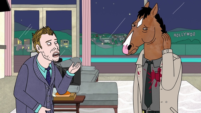 BoJack Horseman and Todd Chavez in Hollywood