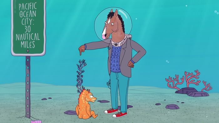 BoJack Horseman underwater sign