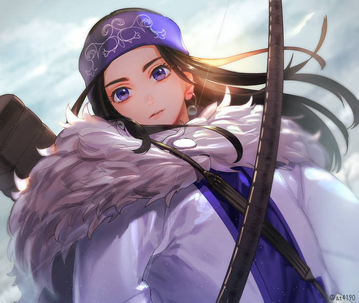 Asirpa from Golden Kamuy with bow
