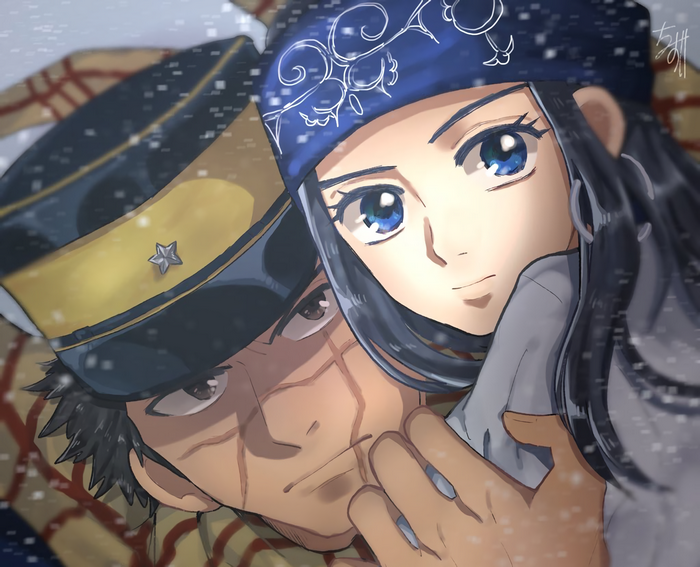 Asirpa and Sugimoto Saichi from Golden Kamuy