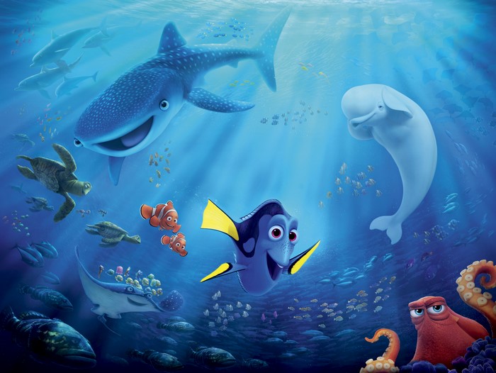 Finding Nemo Characters Underwater