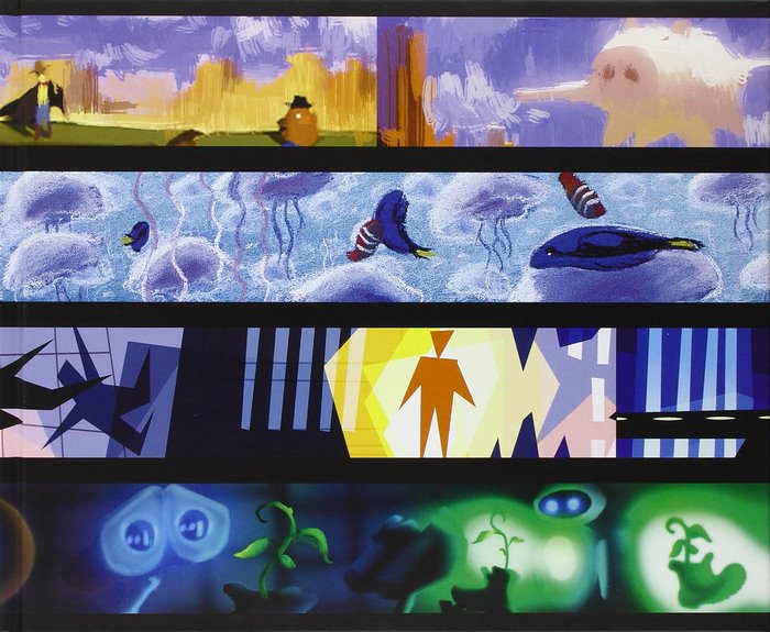 WALL-E concept art with Dory and other characters