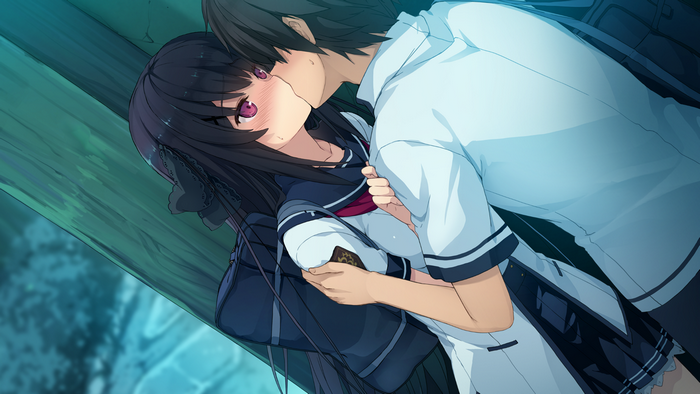 Misaki Tobisawa kissing a boy