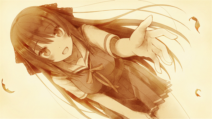 Misaki Tobisawa reaching out