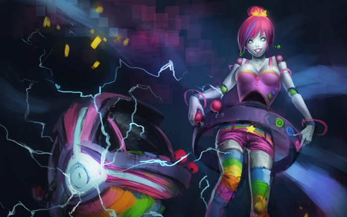 Orianna from League of Legends with her ball