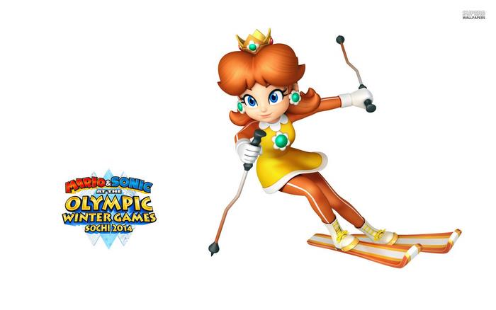Princess Daisy from Mario & Sonic at the Olympic Winter Games Sochi 2014
