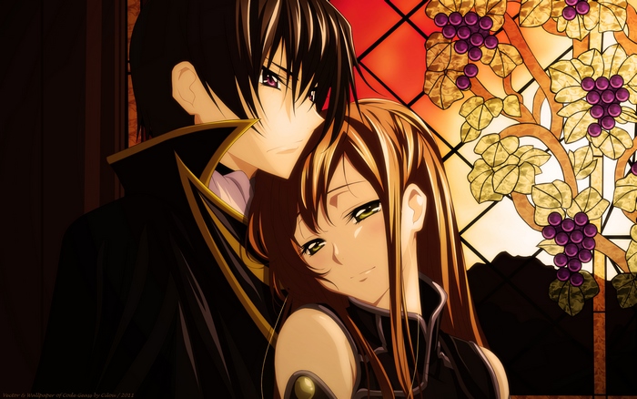 Lelouch and Shirley from Code Geass
